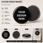 Custom Magnet Kulkas Foto Aesthetic 75mm | Fridge Magnet Souvenir Murah